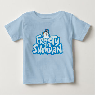Camiseta Para Bebê Snowman™ congelado   Logotipo empilhado congelado