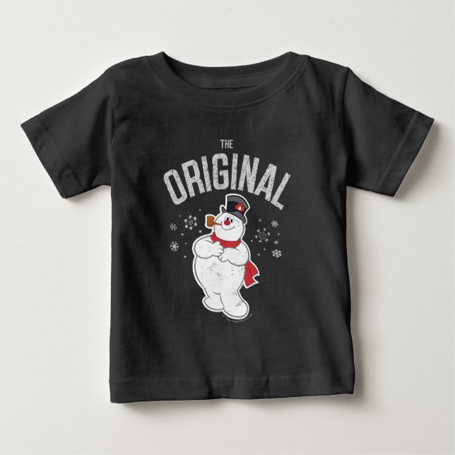 Camiseta Para Bebê Snowman™ congelado | O Bebê Original (Frente)