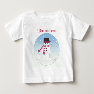 Camiseta Para Bebê Snowman - Personalizado