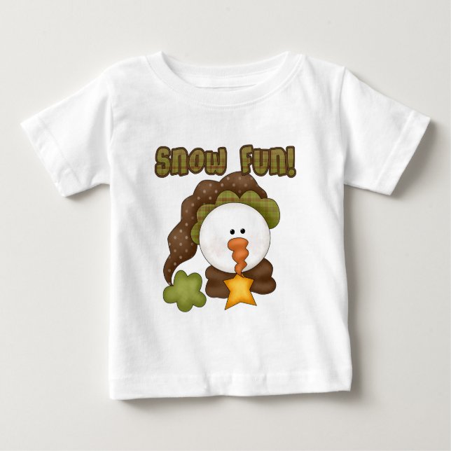 Camiseta Para Bebê Snowman - Snowman - Prim Country (Frente)