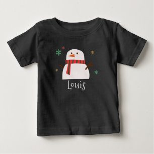 Camiseta Para Bebê Snowman Winter Personalizado