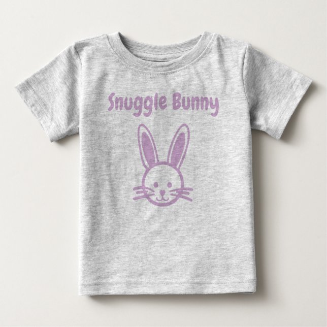 Camiseta Para Bebê Snuggle Bunny (Frente)