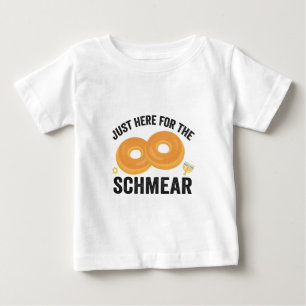 Camiseta Para Bebê Só Aqui Para O Pão De Chanucá Engraçado De Schmear