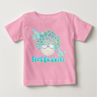 Camiseta Para Bebê Soap Bubbles bebê rosa