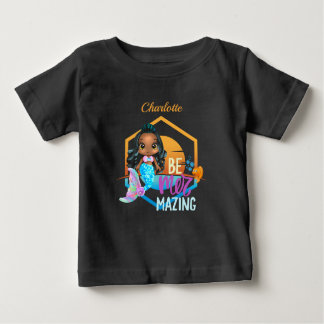 Camiseta Para Bebê Sob o mar, seja personalizada a sereia mais impres