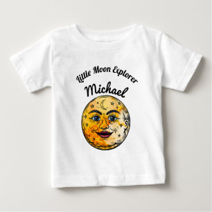 Camiseta Para Bebê Sobre a celebração do Chá de fraldas da Lua