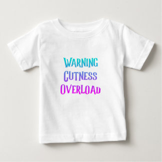 Camiseta Para Bebê Sobrecarga da cutena do chá de fraldas bonito do b