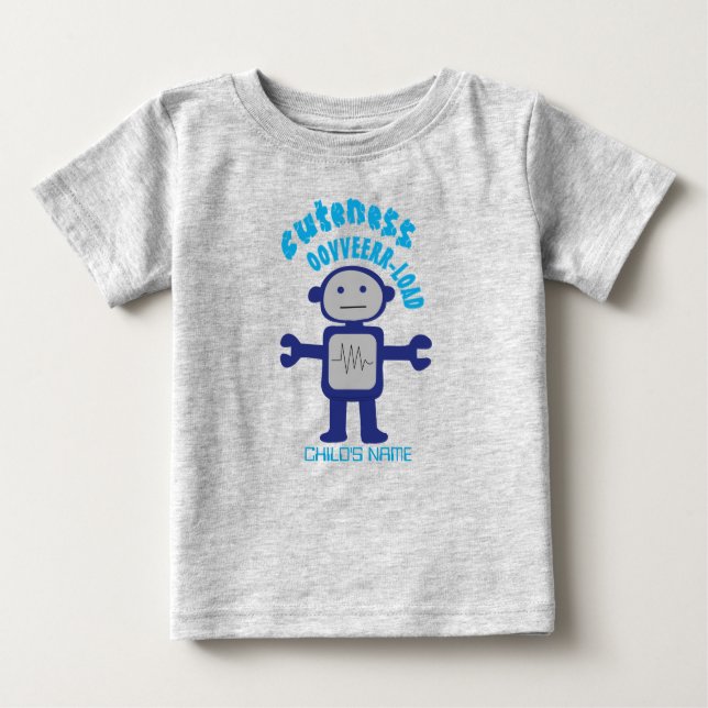 Camiseta Para Bebê Sobrecarga de Cutensílios (Frente)