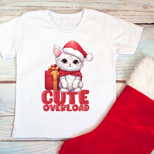 Camiseta Para Bebê Sobrecarga de Natal (Criador carregado)