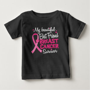 Camiseta Para Bebê Sobrevivente bonito do cancro da mama do melhor