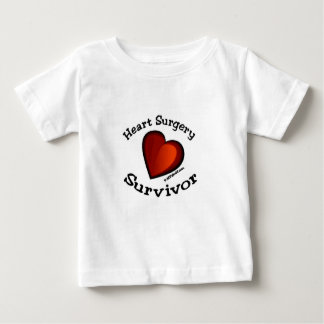 Camiseta Para Bebê Sobrevivente da cirurgia cardíaca