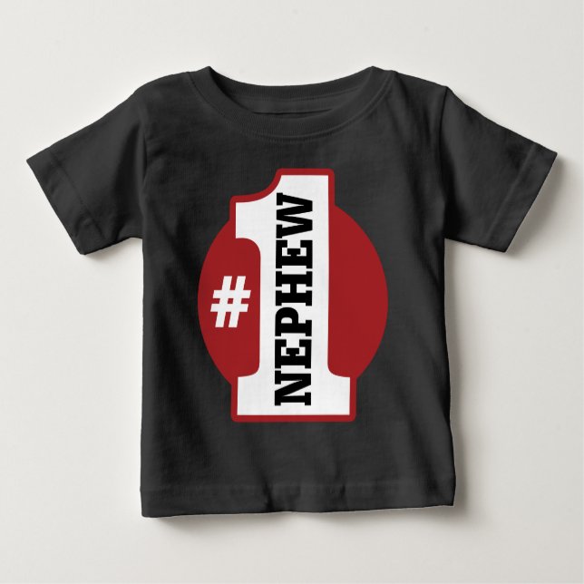 Camiseta Para Bebê Sobrinho do número 1 (Frente)