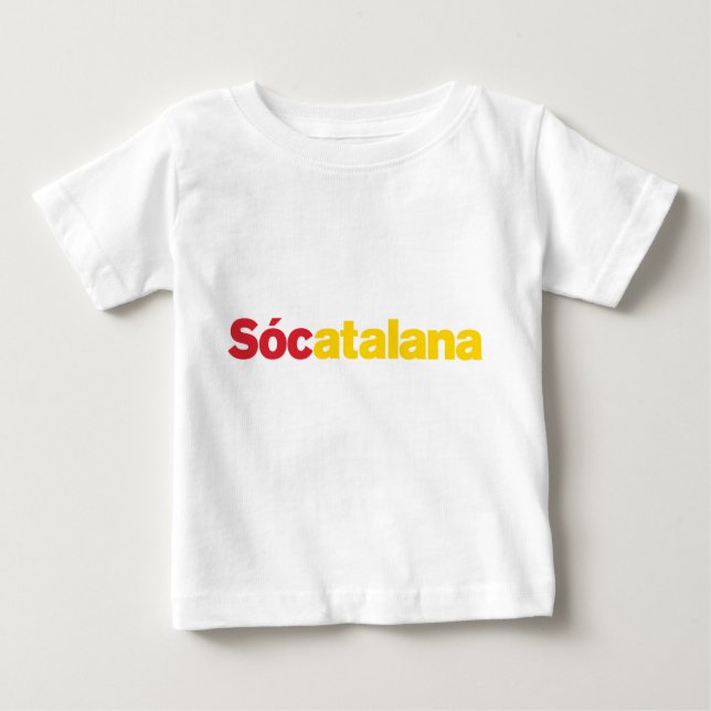 Camiseta Para Bebê Sócatalana Babe (Frente)