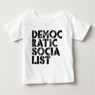 Camiseta Para Bebê Socialista Democrática