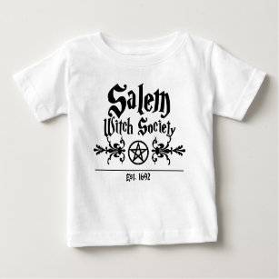 Camiseta Para Bebê Sociedade de Bruxas Salem