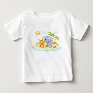 Camiseta Para Bebê Soft Pastel toy Characters