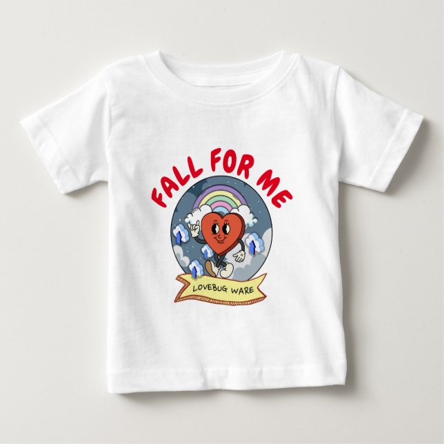 Camiseta Para Bebê Software lovebug personalizado de namorados (Frente)