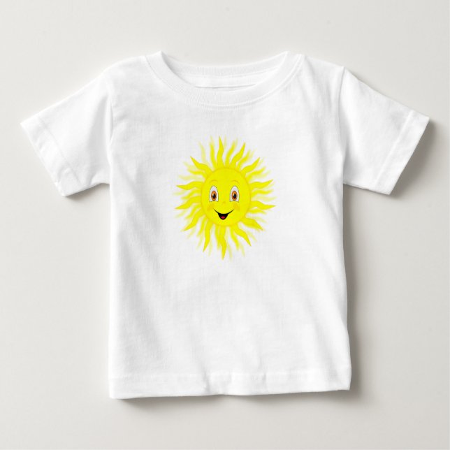 Camiseta Para Bebê Sol (Frente)