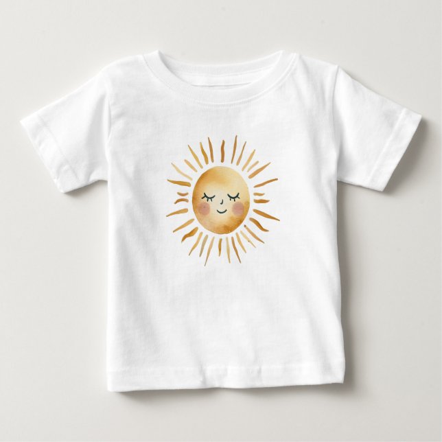 Camiseta Para Bebê Sol desenhado (Frente)