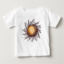 Camiseta Para Bebê Sol desenhado