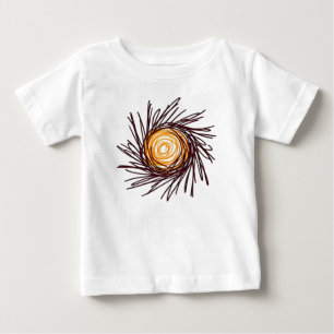 Camiseta Para Bebê Sol desenhado
