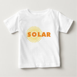 Camiseta Para Bebê Solar Power Sun