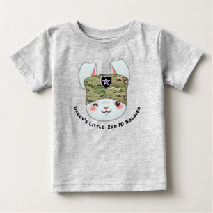 Camiseta Para Bebê "Soldado da Divisão de Infantaria do segundo do P