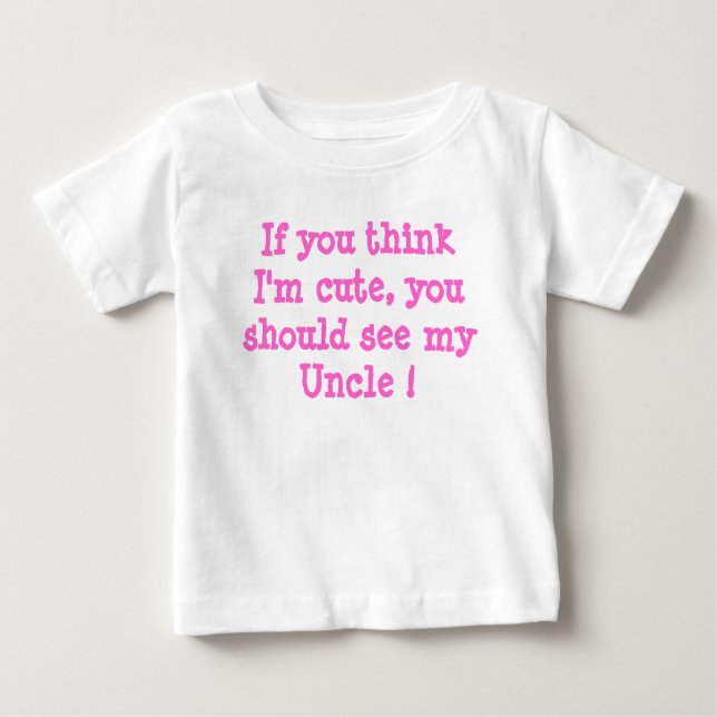 Camiseta Para Bebê Solteiro Tio Toddler Tee (Frente)