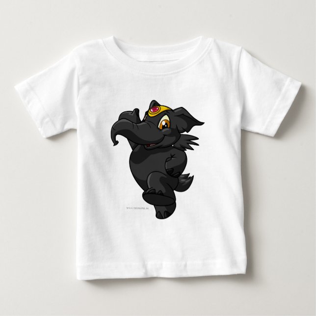 Camiseta Para Bebê Sombra de Elephante (Frente)