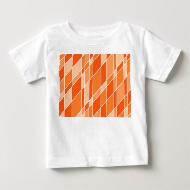Camiseta Para Bebê Sombras de laranja (Frente)