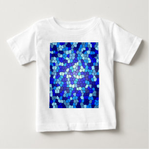 Camiseta Para Bebê Sombras de Vidro Azul Obtidos por Shirley Taylor