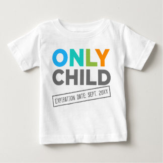 Camiseta Para Bebê Somente Data de Expiração Filho [Sua Data]