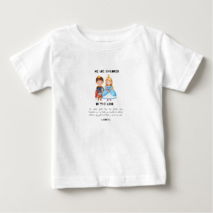 Camiseta Para Bebê Somos Filhos Do Rei