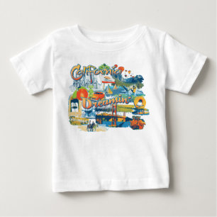 Camiseta Para Bebê Sonhando na Califórnia