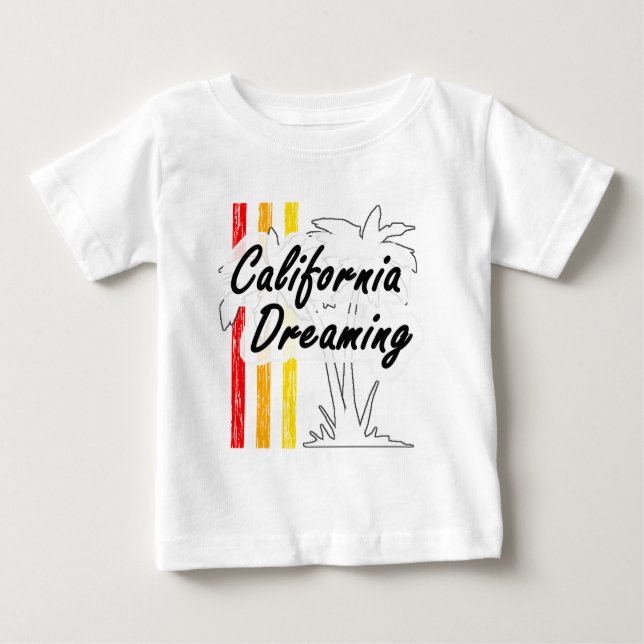 Camiseta Para Bebê Sonho da Califórnia (Frente)