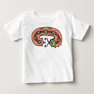 Camiseta Para Bebê Sonho de Caterpillar (coral)