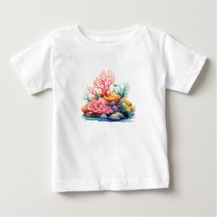 Camiseta Para Bebê sonho do recife de coral