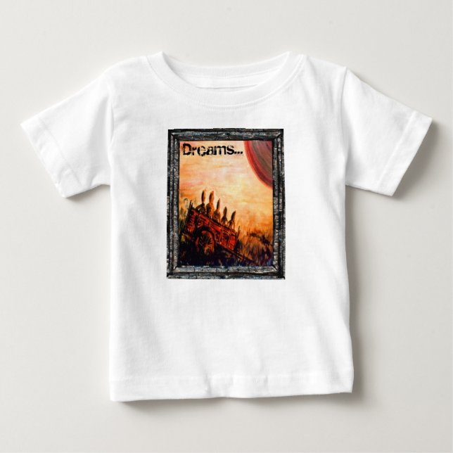 Camiseta Para Bebê Sonhos (Frente)