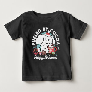 Camiseta Para Bebê Sonhos De Bolachas Cozy - Chocolate Quente e Natal