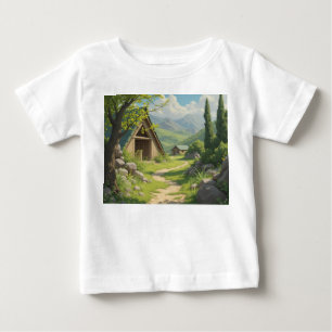 Camiseta Para Bebê Sonhos de Cabina Florestal: Pequenas Aventuras Agu