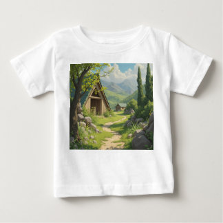 Camiseta Para Bebê Sonhos de Cabina Florestal: Pequenas Aventuras Agu