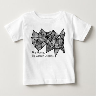 Camiseta Para Bebê Sonhos do Jardim Grande do Tiny House