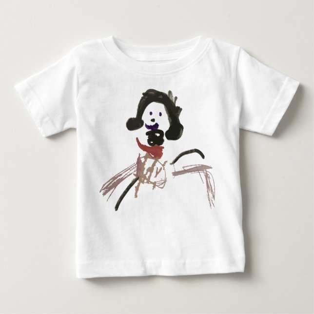 Camiseta Para Bebê Sonhos sem Fronteiras - Arte do Meu Jovem Visionár (Frente)