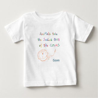 Camiseta Para Bebê "Sorri" o t-shirt da criança da campanha do circo