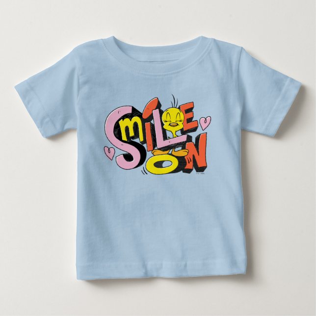 Camiseta Para Bebê Sorria TWEETY™ (Frente)