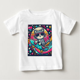 Camiseta Para Bebê Sorriso de Kitten
