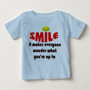Camiseta Para Bebê Sorriso - faça a pessoas a maravilha que seu até