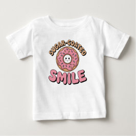 Camiseta Para Bebê Sorriso Revestido Com Açúcar | Rosquinha