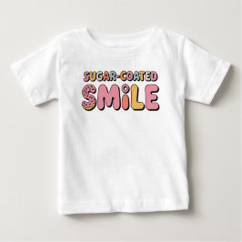 Camiseta Para Bebê Sorriso Revestido Com Açúcar | Rosquinha