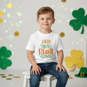 Camiseta Para Bebê Sorte com a Xadrez Clover? Rua Patrick T-Shirt Kid